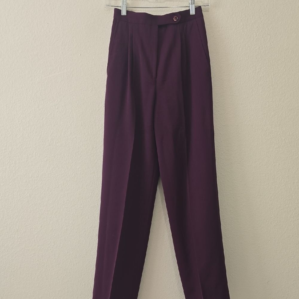 Alan Austin Purple‎ Trousers S